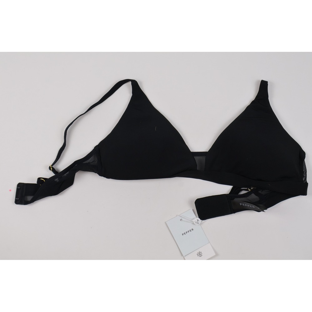 Pepper Limitless Wirefree Scoop Bra Black Size M NWT